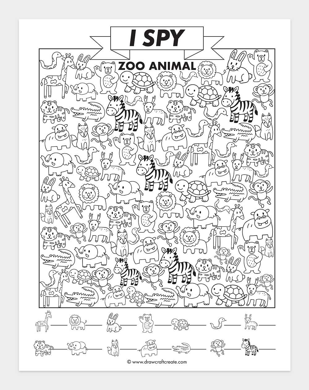 printable i spy zoo animal