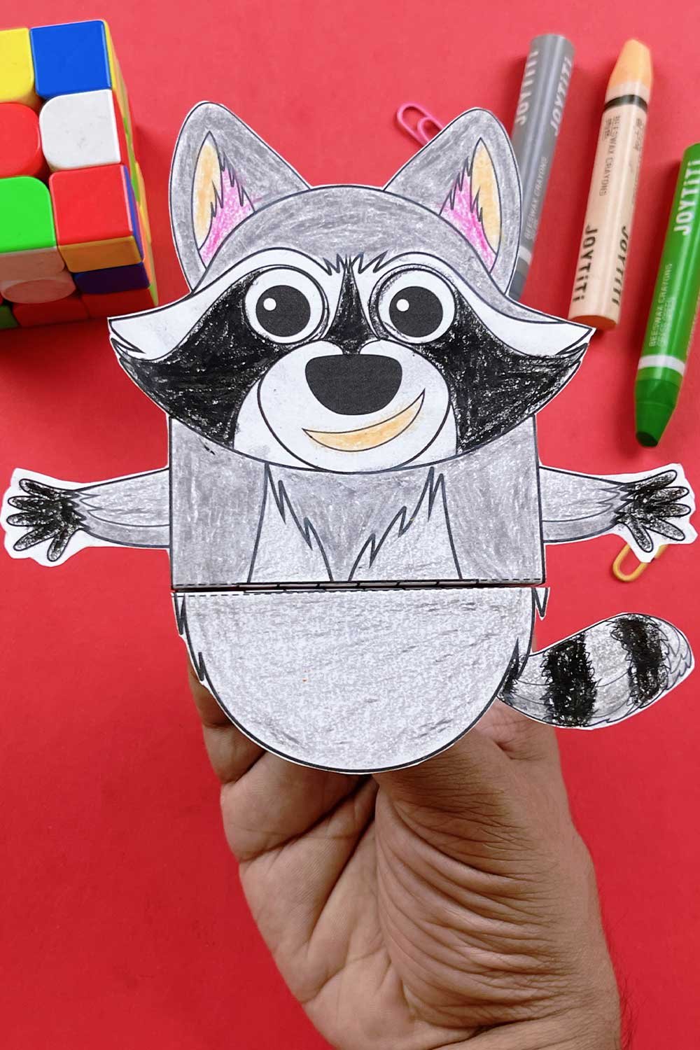 racoon puppet