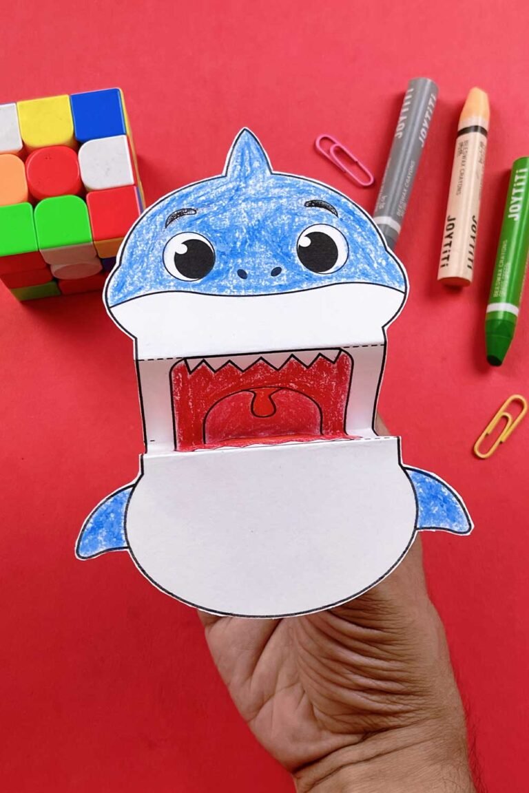 Free Printable Dog Puppet - Draw Craft Create