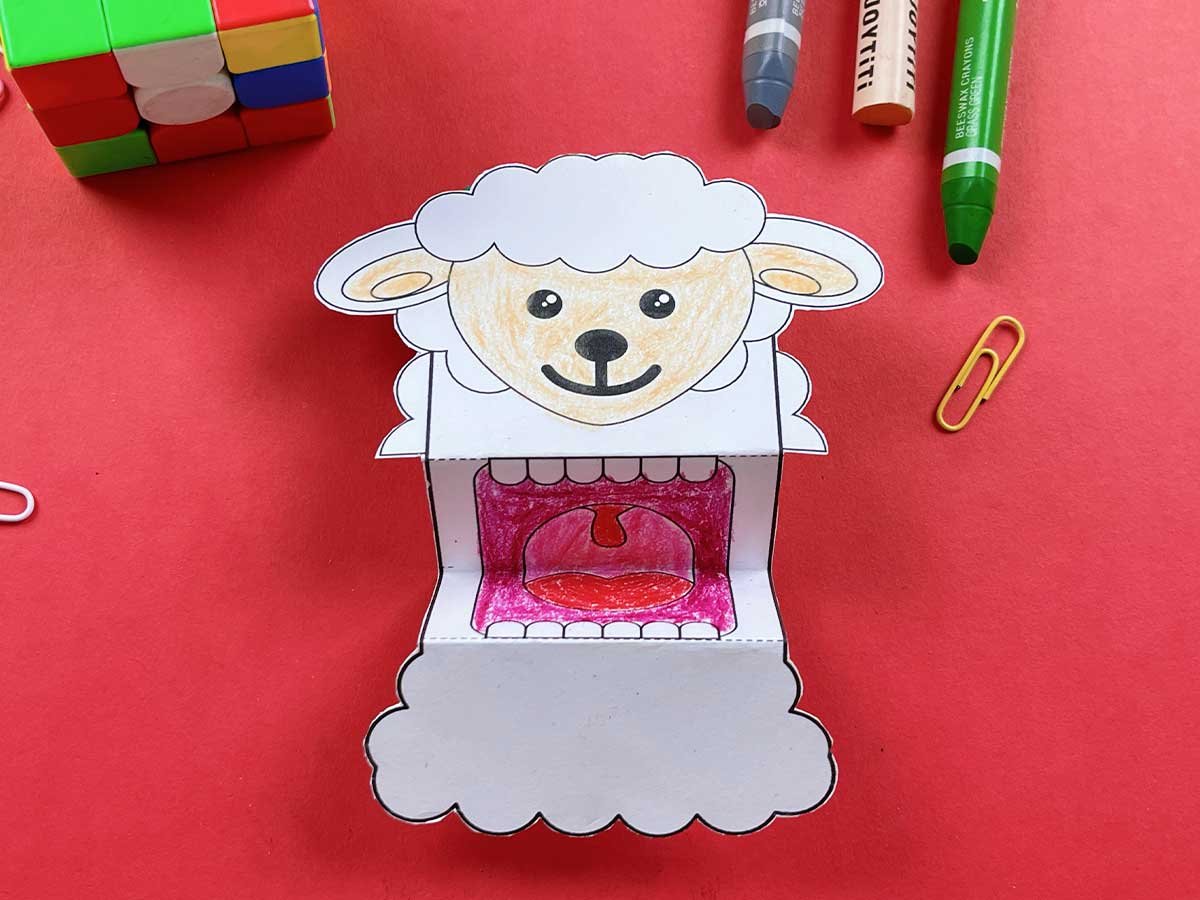 sheep puppet template