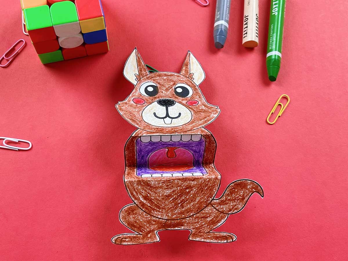squirrel puppet template