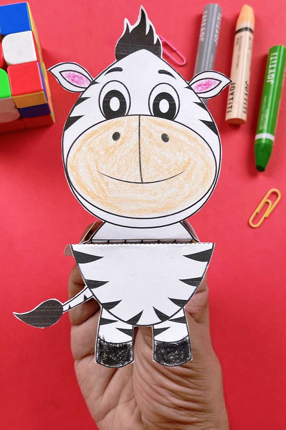 zebra puppet