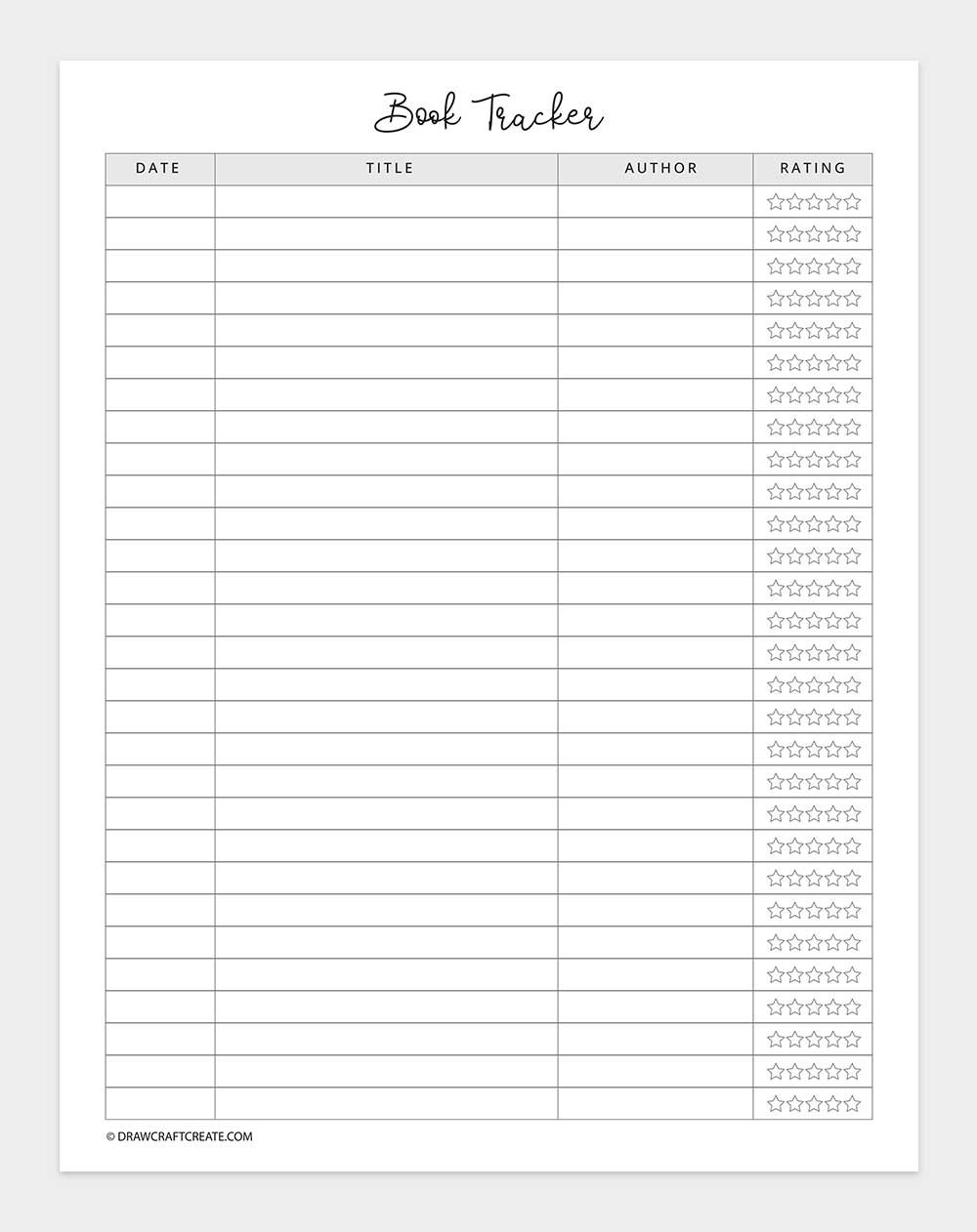 book tracker