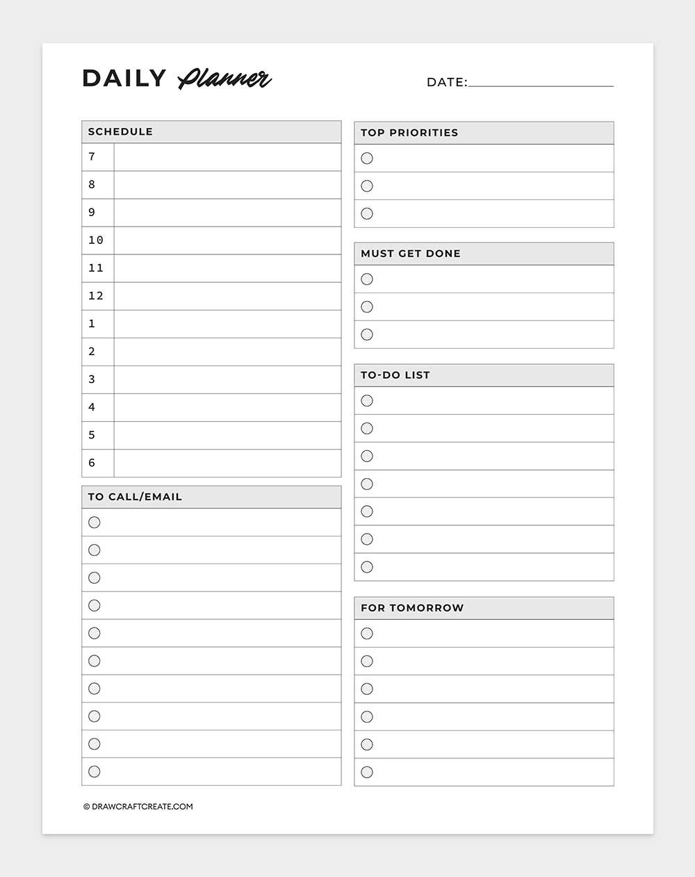 daily planner