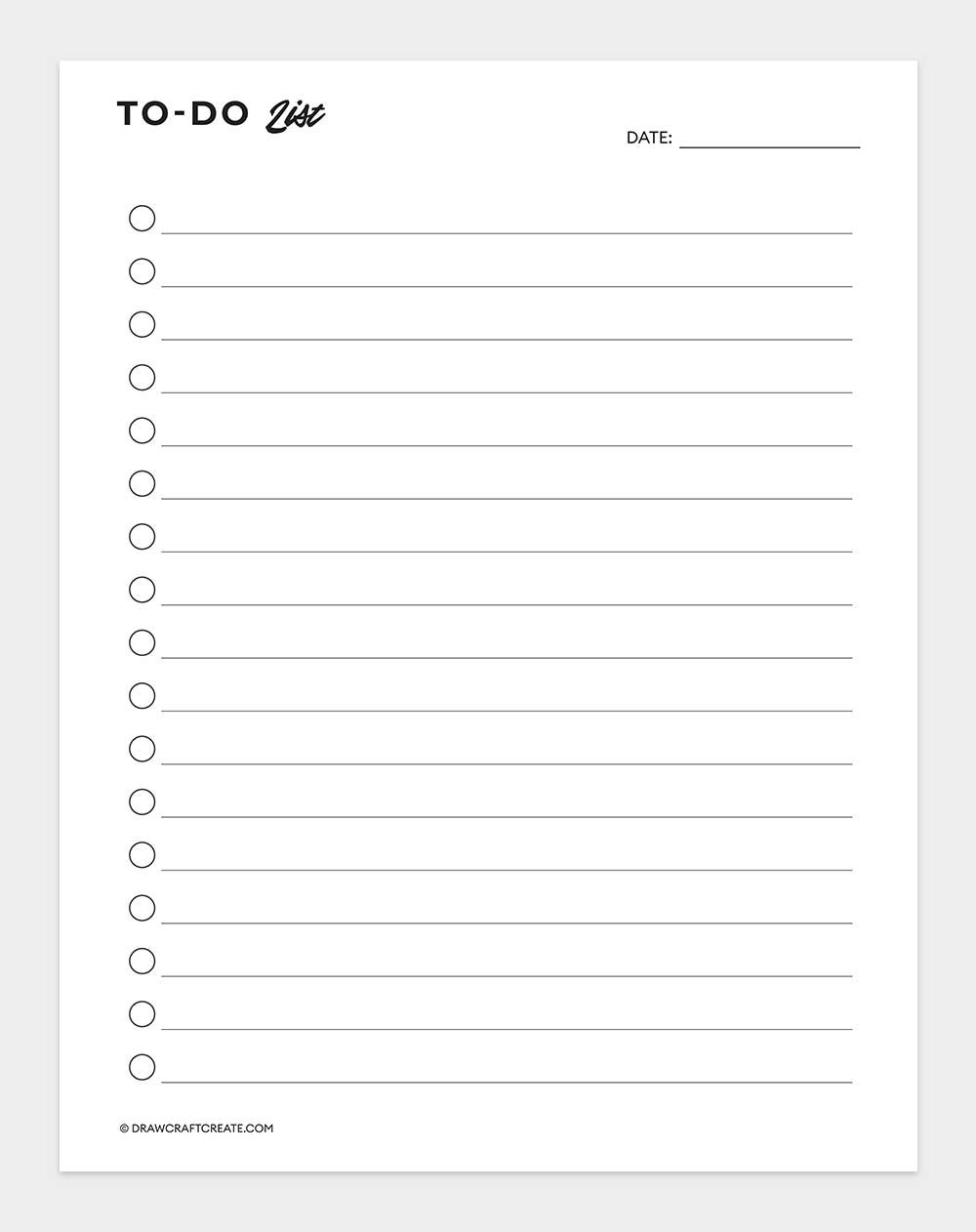 to do list