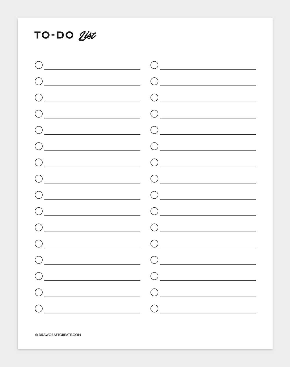 to do list