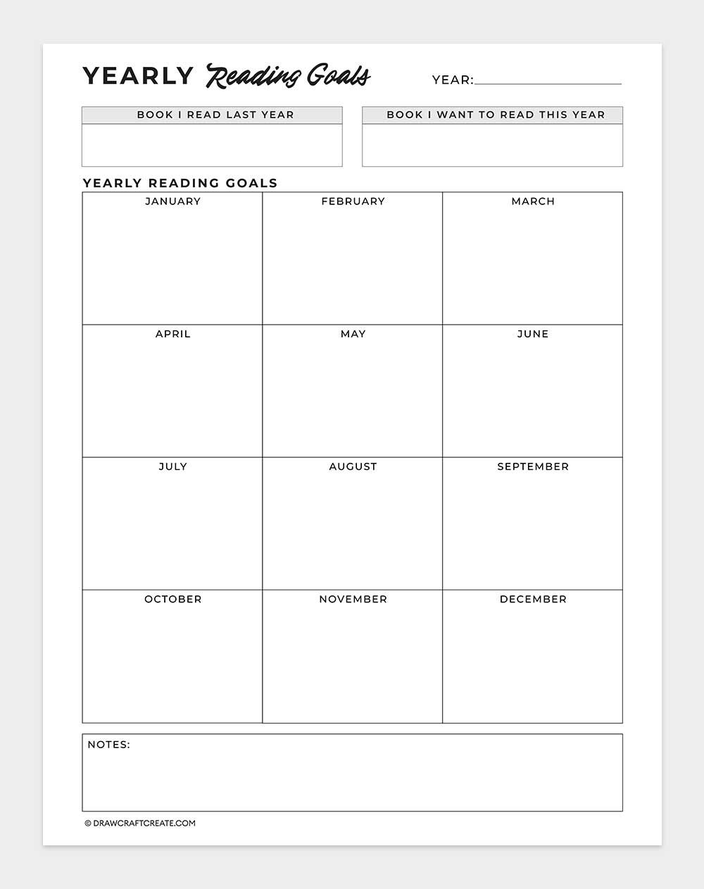 yearly reading goals