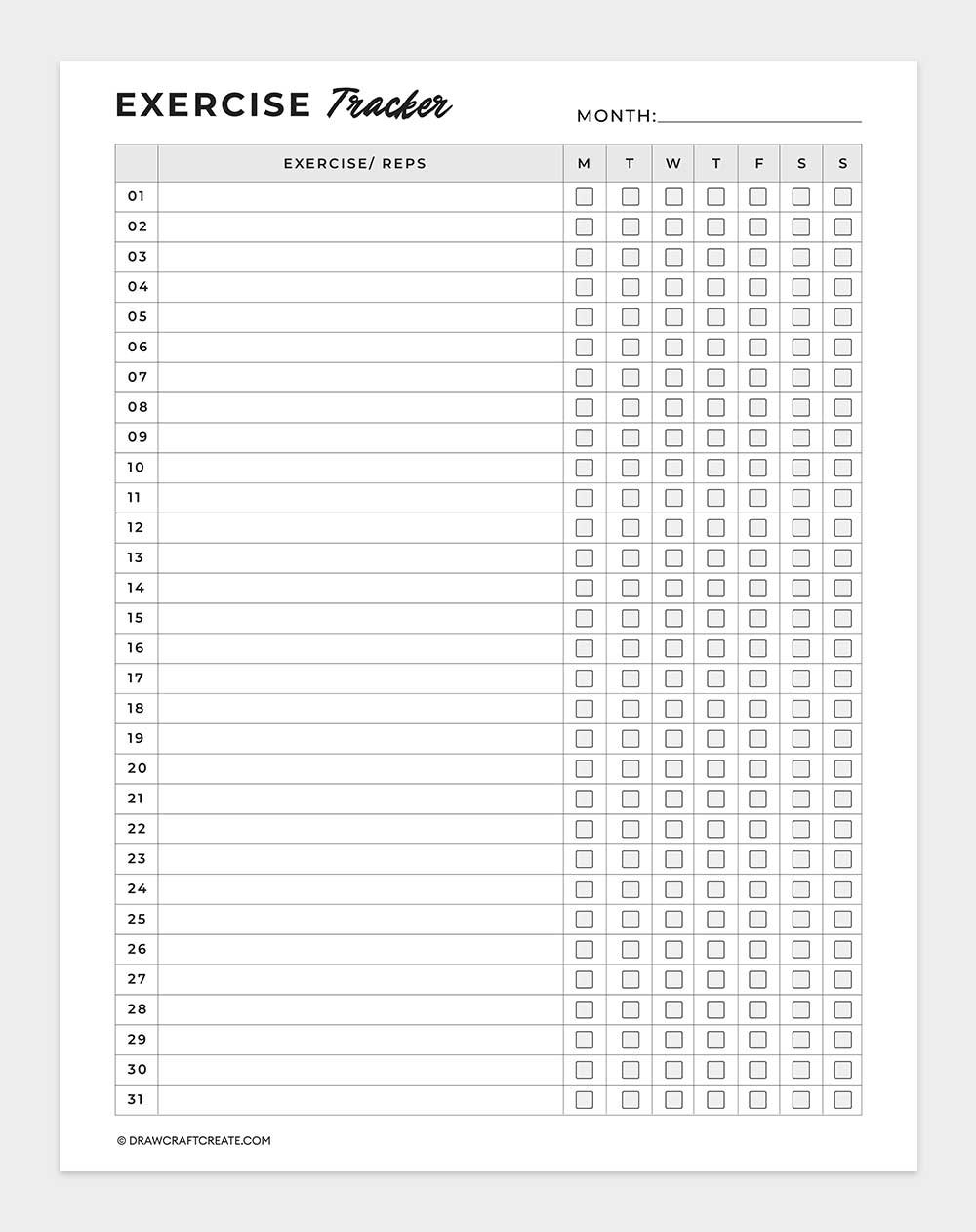 exercise tracker