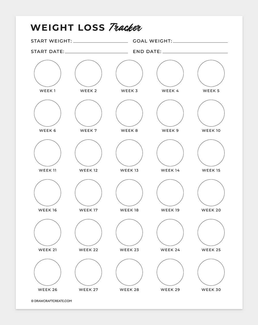 weight loss tracker