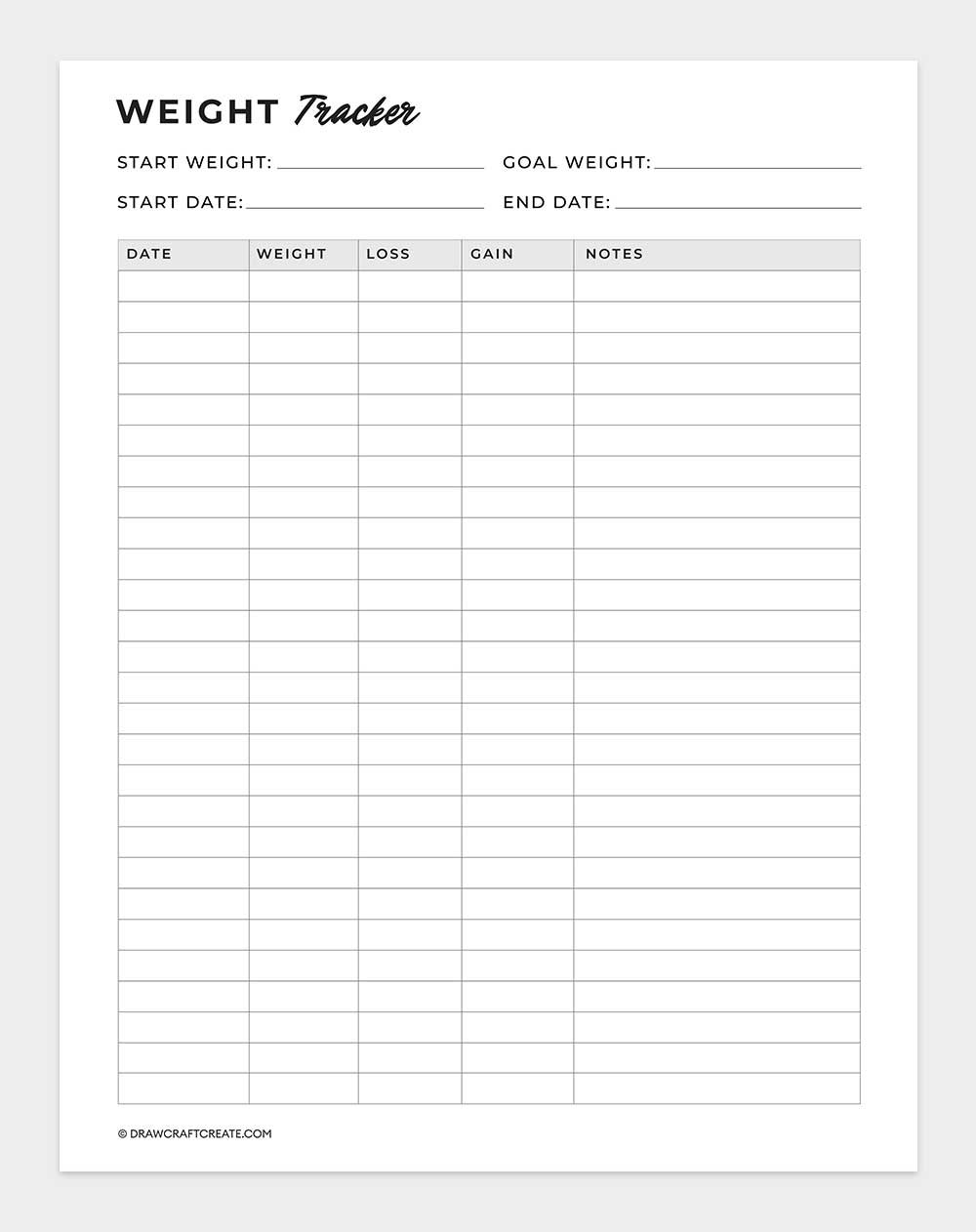 weight tracker