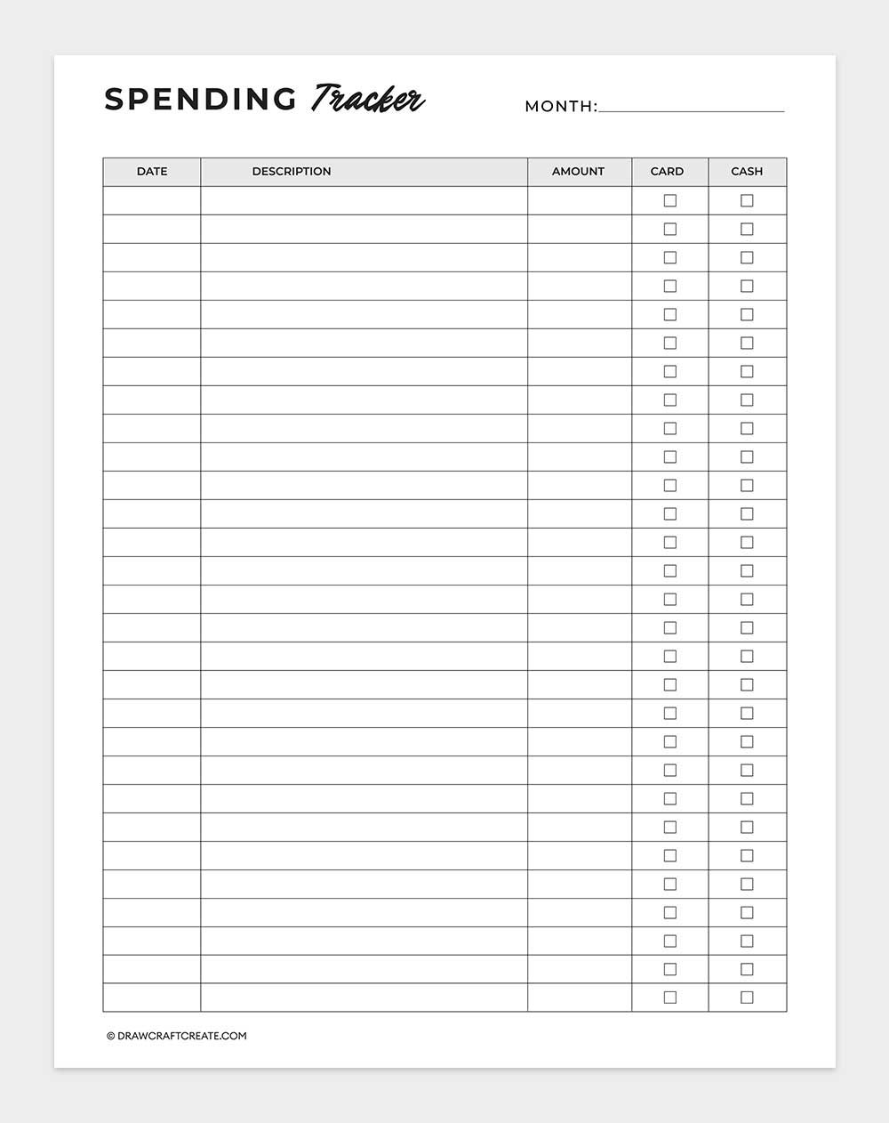 spending tracker