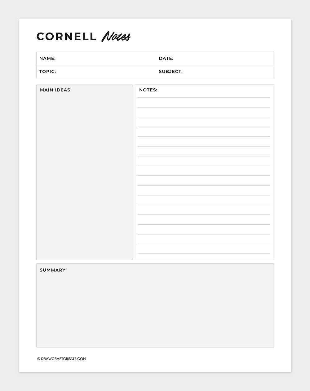 cornell notes