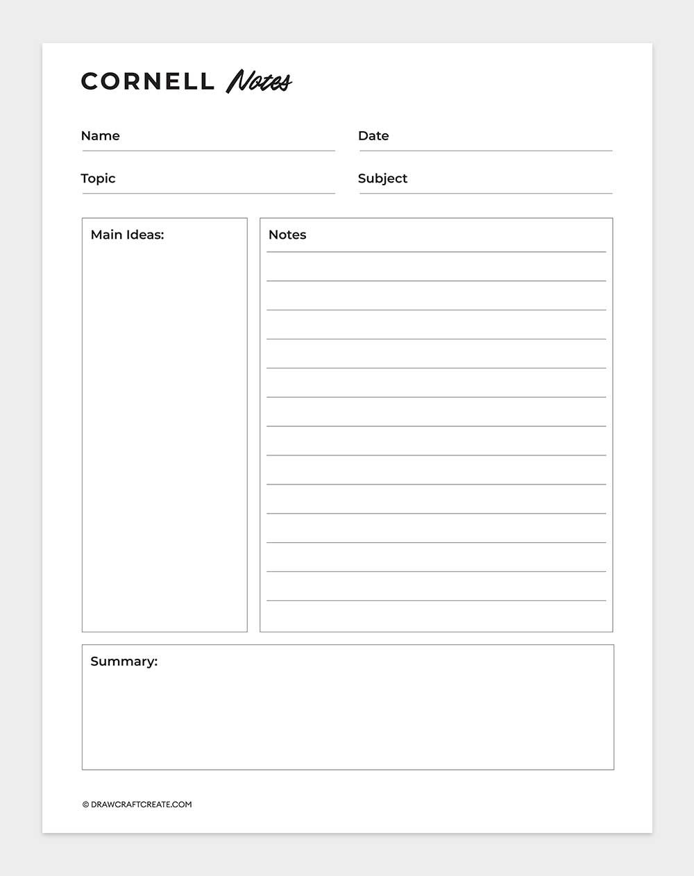 cornell notes