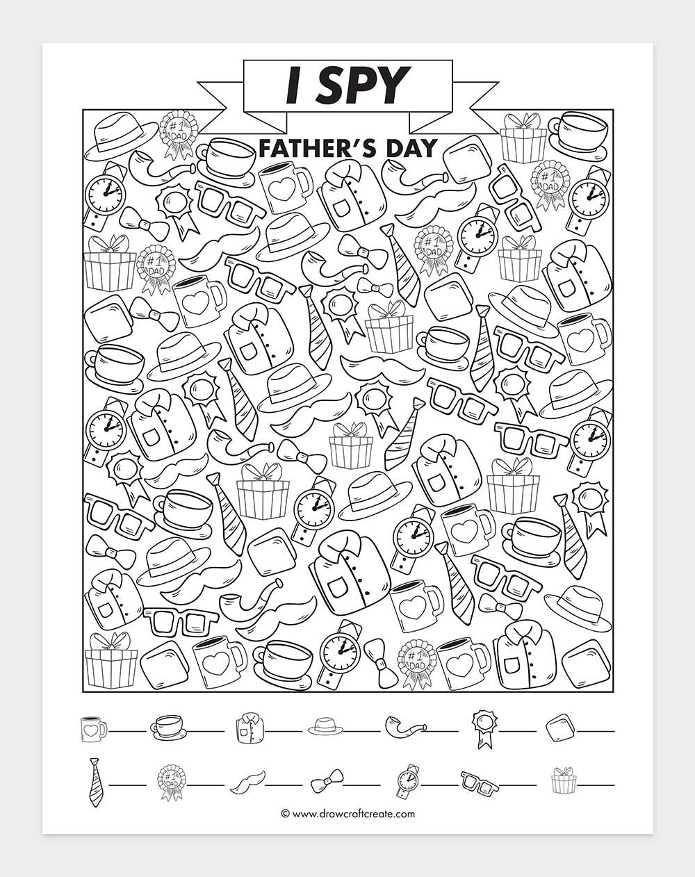 printable i spy fathers day