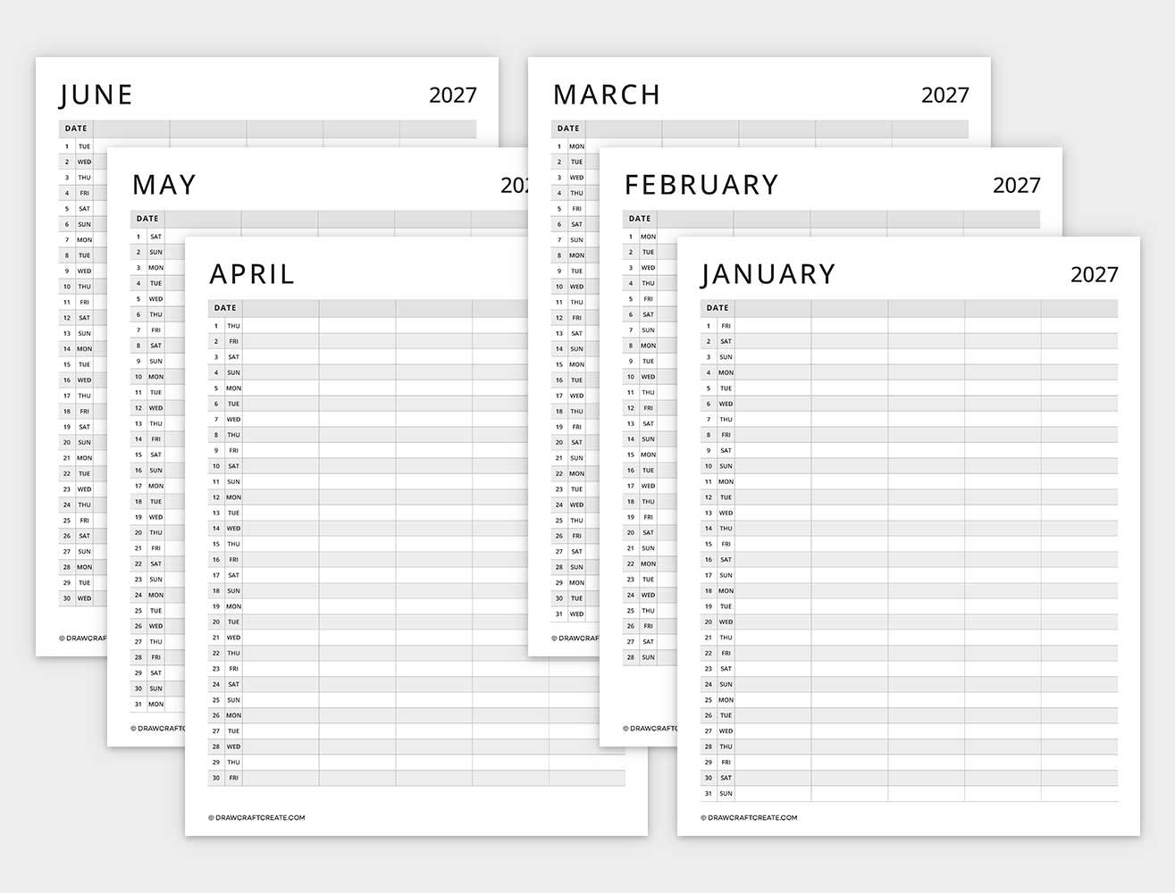 2027 family calendar