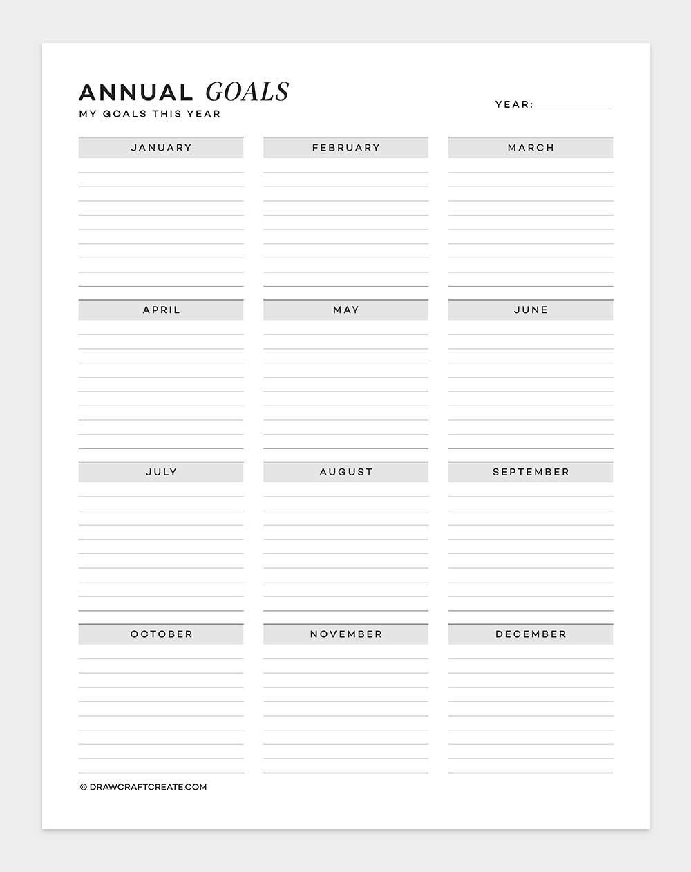 annual goals