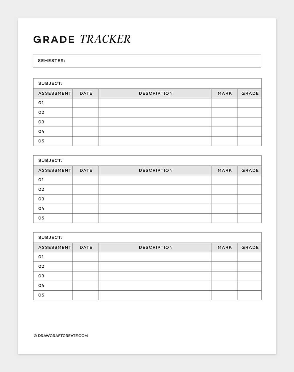 grade tracker
